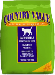 Country Value cat food bag